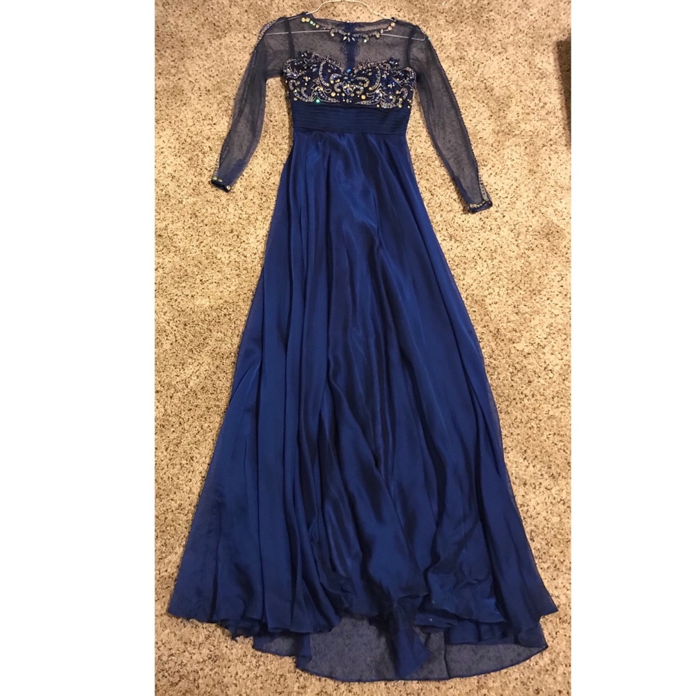Long sleeved Formal dress